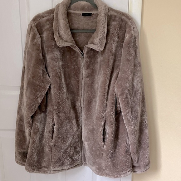 32 Degrees Brown Fleece Jacket - Picture 1 of 4